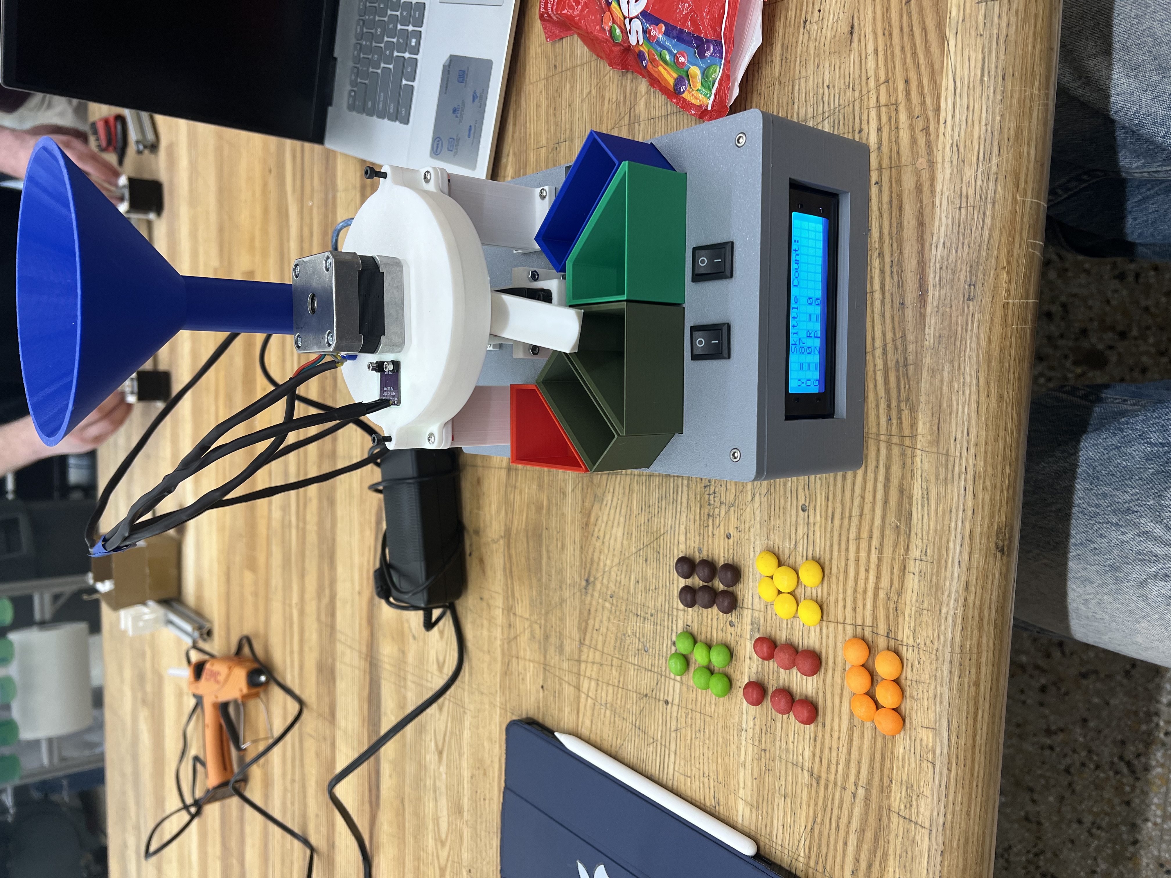 Color Sorter Machine in operation